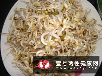 绿豆芽炒蒜苔竟可消毒防病